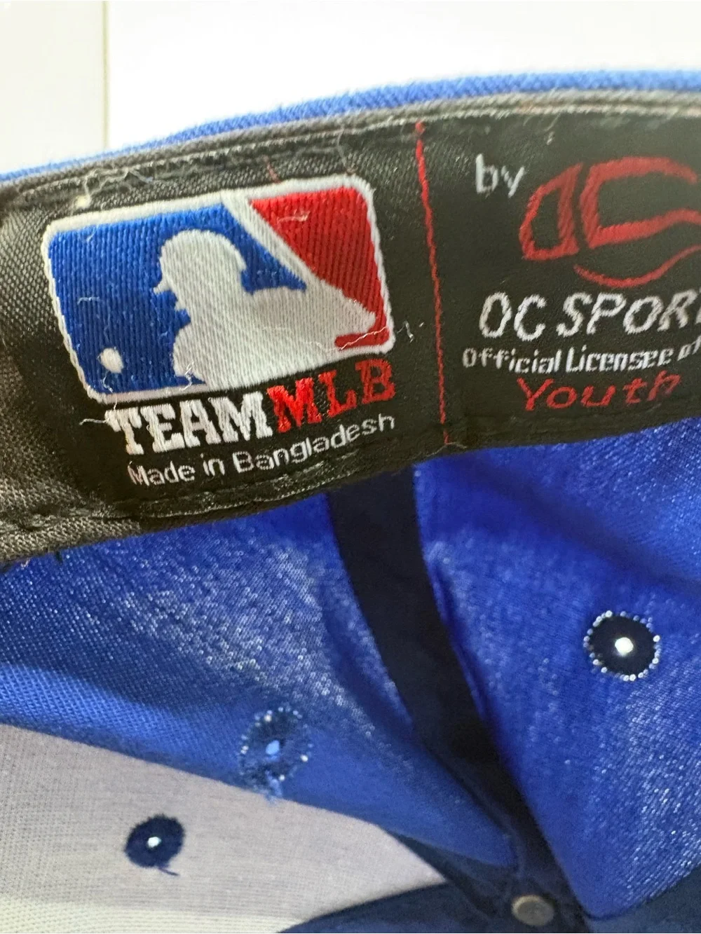 New York Mets Youth Adjustable MLB Baseball Hat Blue Orange OC Sports
